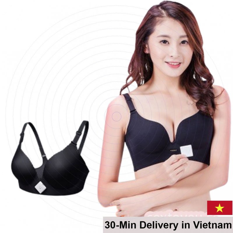 DC67C Heated Massage Bra Breast Enlargement Stimulator 