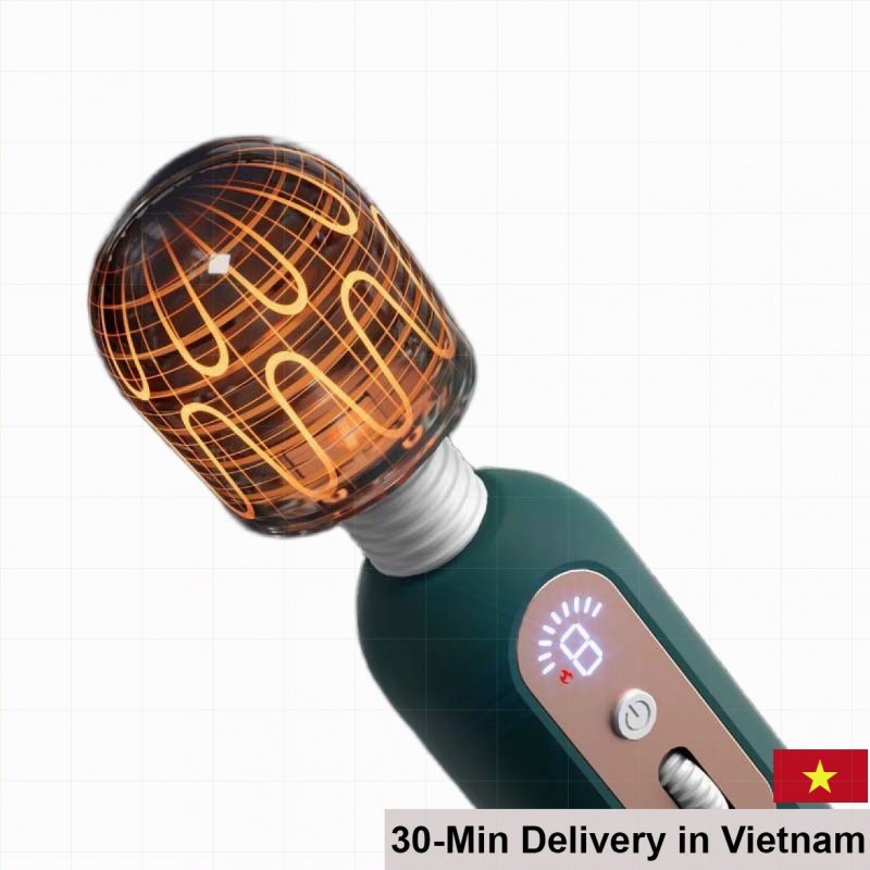 Mizzzee Euro AV Heated LCD Vibrating Massager Multiple Modes 