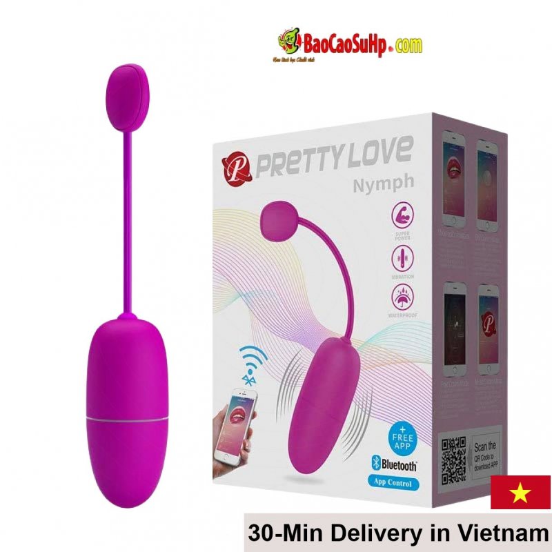 PrettyLove Nym APP-Controlled Soft Vibration Egg 