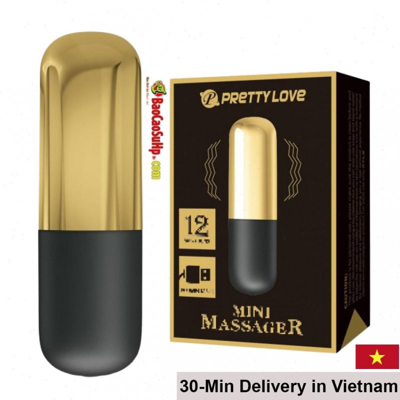 Prettylove BI-014501J ZOZ Gold USB Bullet Egg Vibrator 