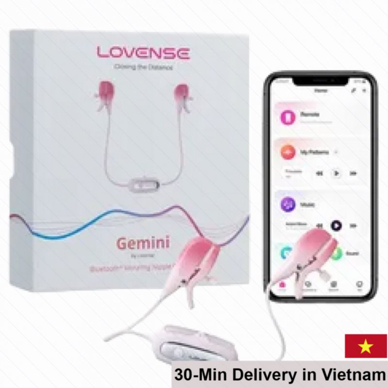 Lovense Gemini Remote-Controlled Wearable Clitoral Vibrator Waterproof 
