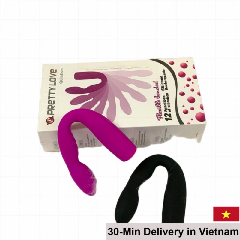 Prettylove Quintion MS20U U-Shaped Dual Vibe Silicone Massager 