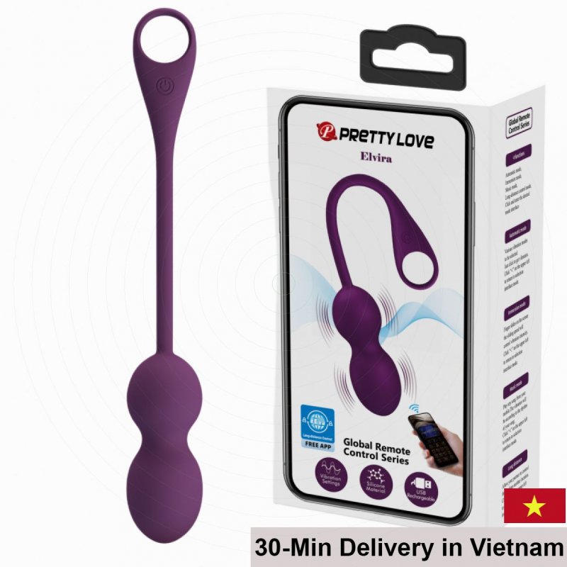 Pretty Love Elvira Phone App Controlled Vibrating Egg Toy 