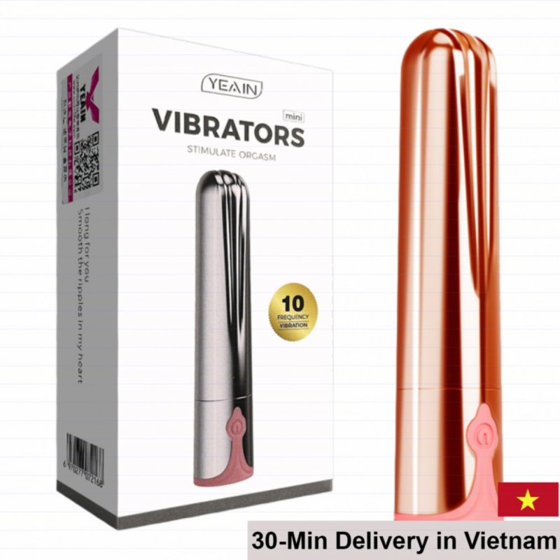 Yeain Mini Bullet Vibrator 10 Modes USB Rechargeable 