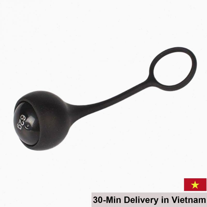 Aichao Silicone ABS Penis Training Ball Ring Set Black Size S 