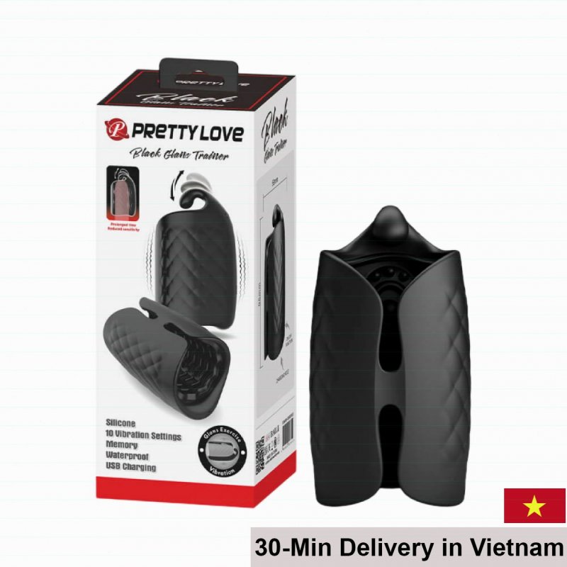 Pretty Love Black Glans Trainer Penis Exerciser Device 