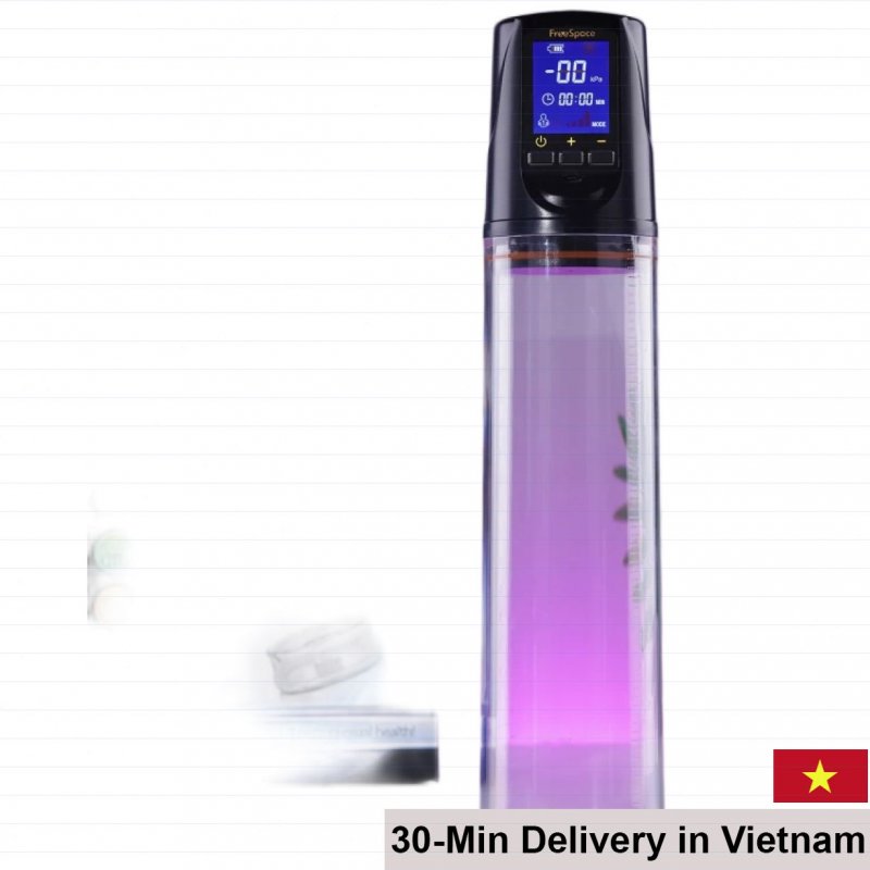 FreeSpace Man 2 LCD Auto Penis Pump Rechargeable 