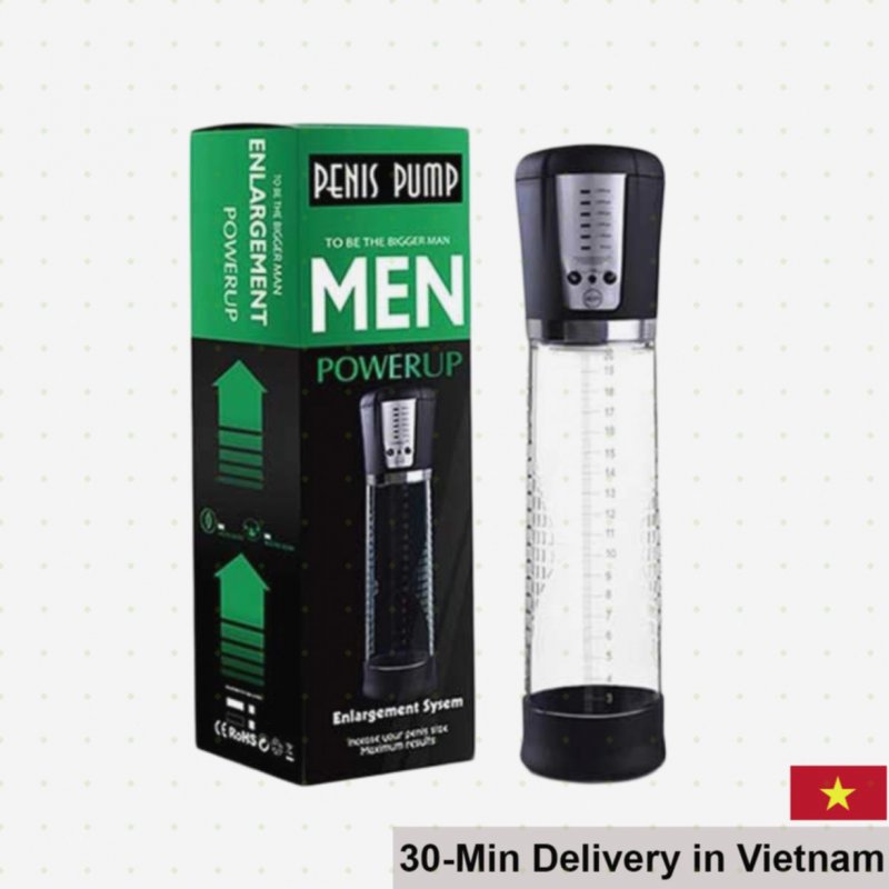 Men Powerup Penis Pump Auto Rechargeable Pressure Control Size Increase 