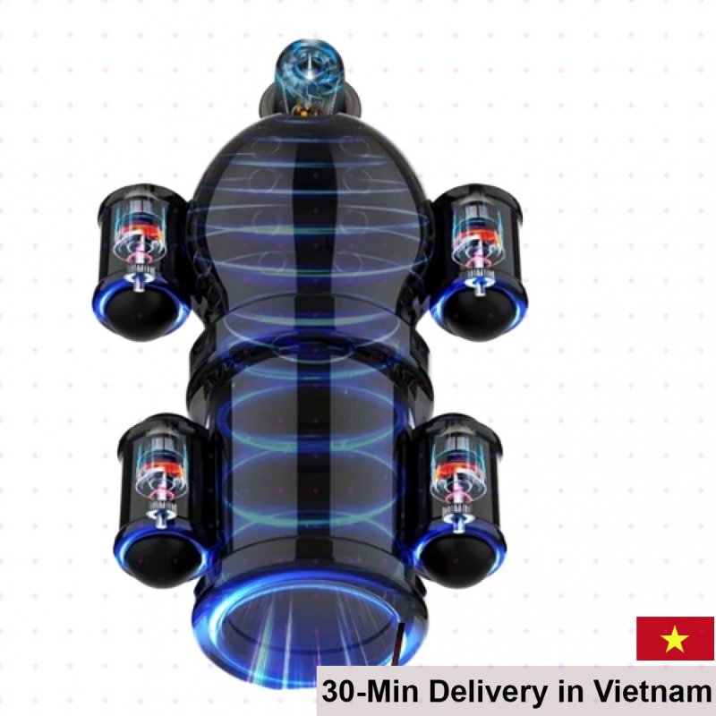 5-Point Vibrating Penis Massager USB Rechargeable 