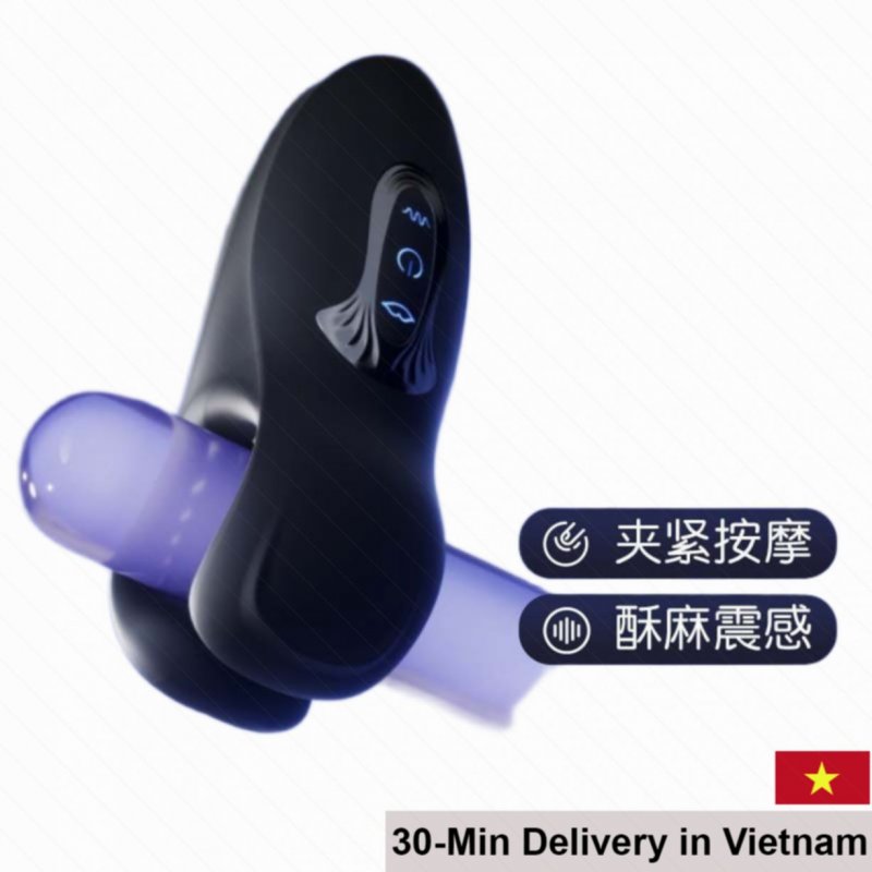 Mizzzee VISE BLACK Male Pleasure Vibrator Masturbation Massage Device 