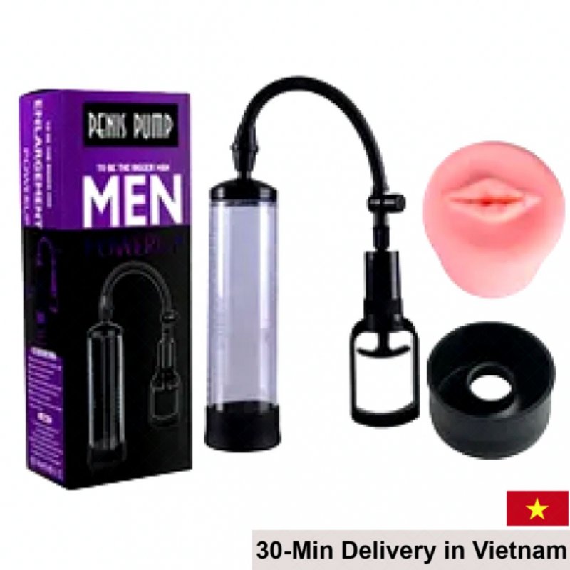 Men PowerUp Penis Enhancer Training Device with Silicone Sleeve 