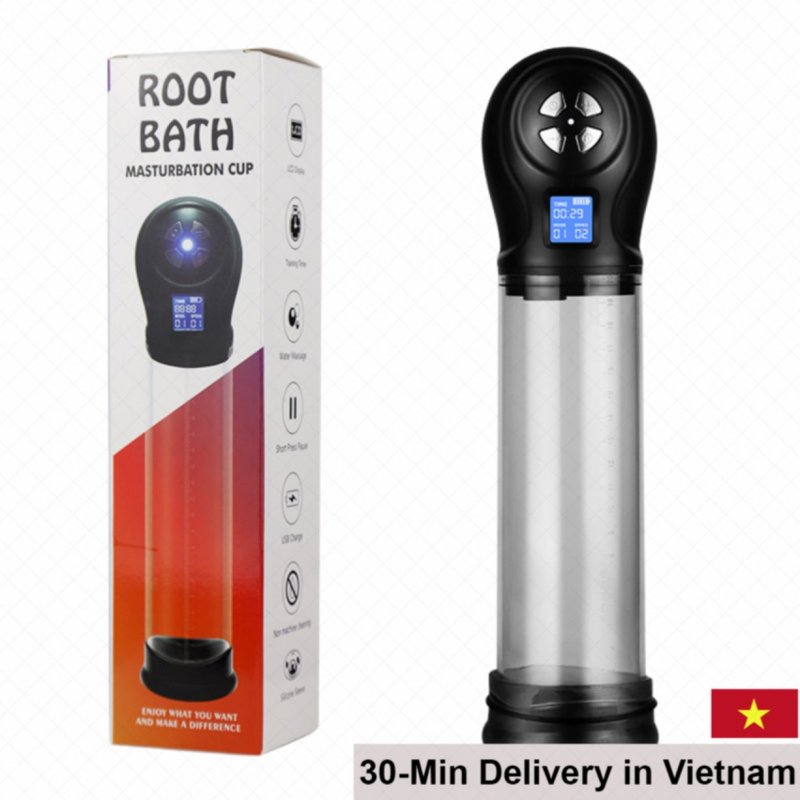 IPHISI Penis Enlarger with LCD Vacuum Pump Device 