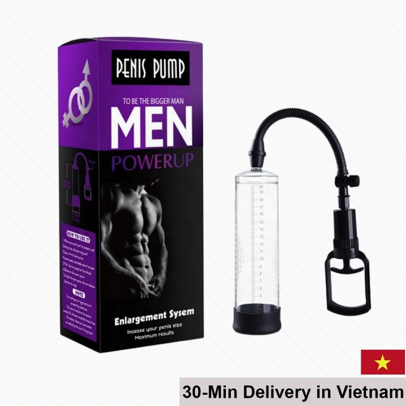 Men PowerUp Penis Enlarger Training Device Soft Silicone Kit 