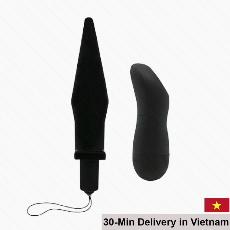Baile Remote Control Silicone Butt Plug Vibrator 20 Speeds 