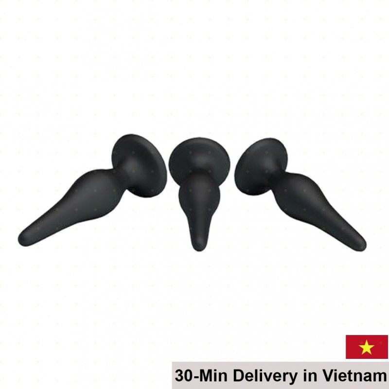 Prettylove Set 3 Soft Butt Plugs Anal Prostate Stimulation 