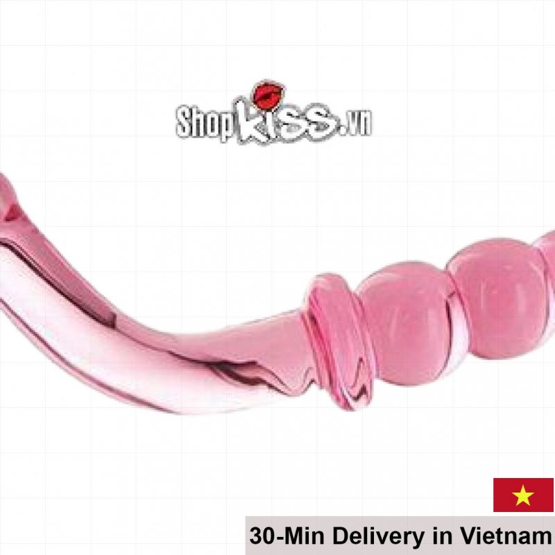 Clear Glass Anal Stimulator Butt Plug Massage Toy 