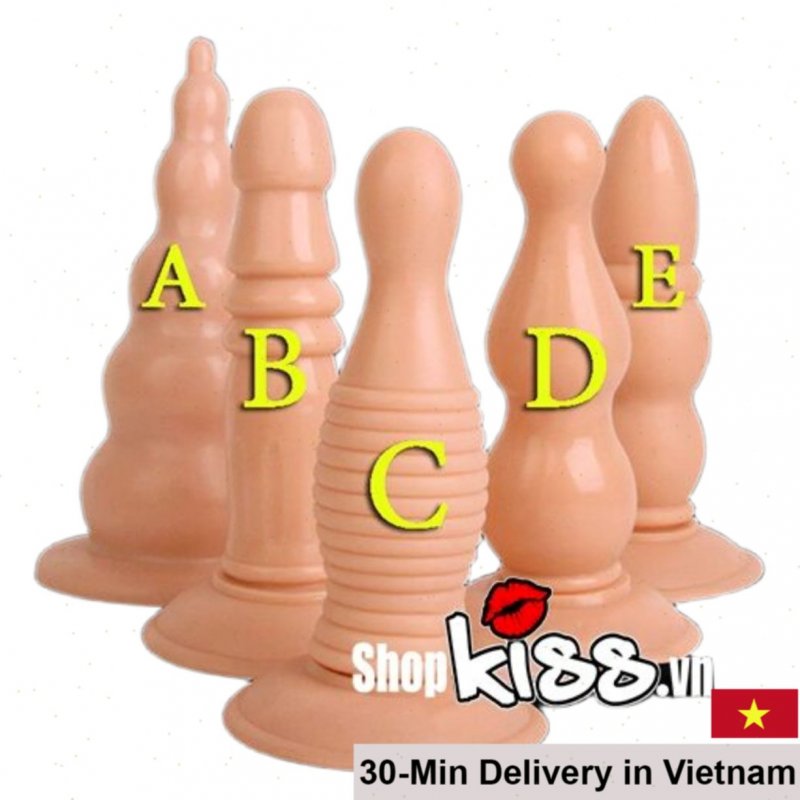 Large Size Suction Super Soft Silicone Anal Plug 