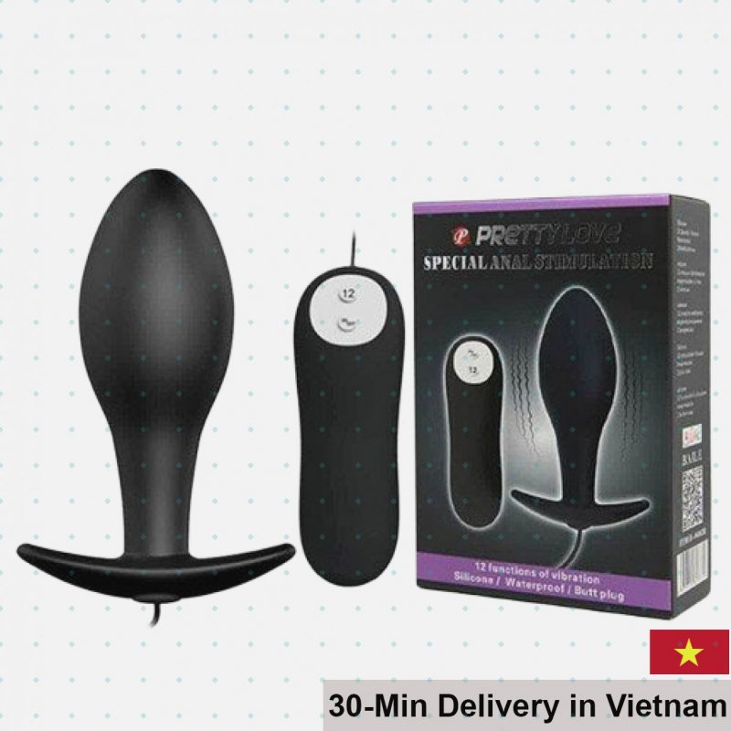 Pretty Love HM02N Anal Plug Vibrator Multi-Speed Durable Soft 