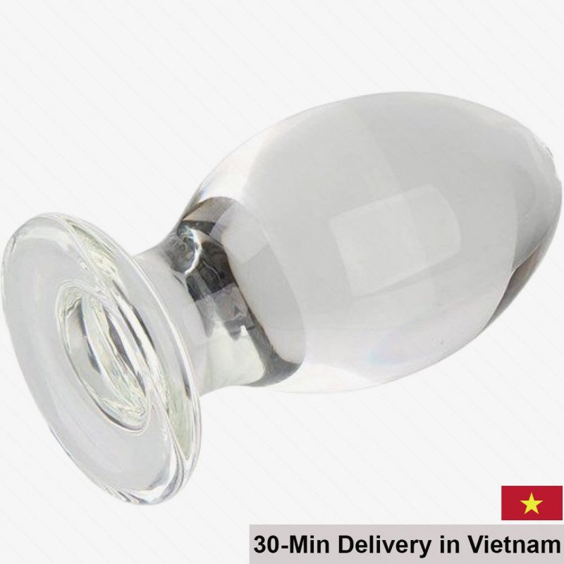 Extra Large Glass Anal Plug Unique Design 