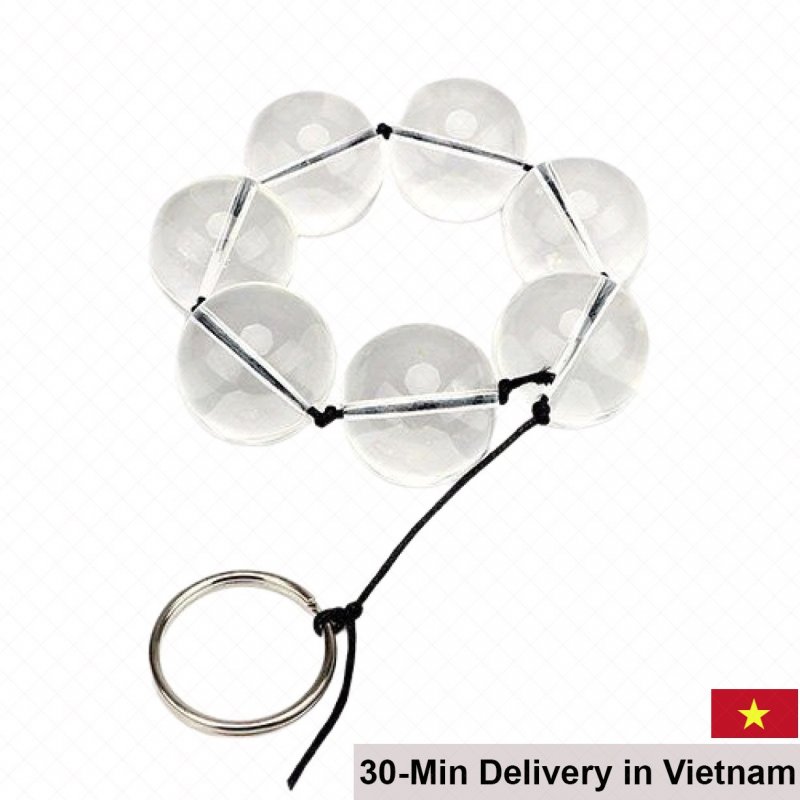 Glass Anal Beads Stimulator Pleasure Toy for Men Women Gay 