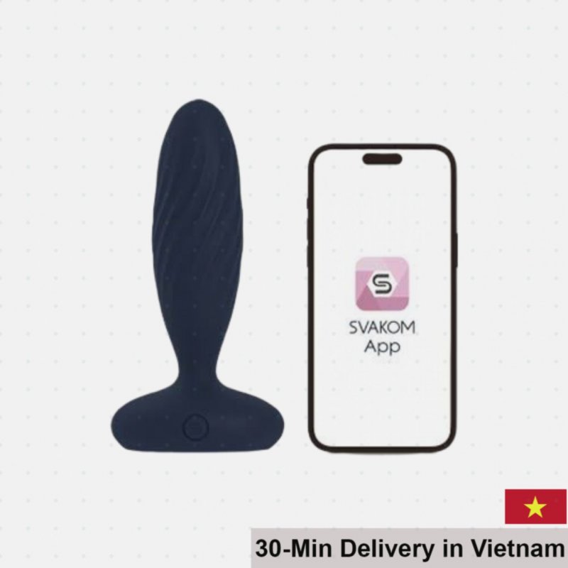 Svakom Jordan Remote Control Silicone Anal Massager Blue 