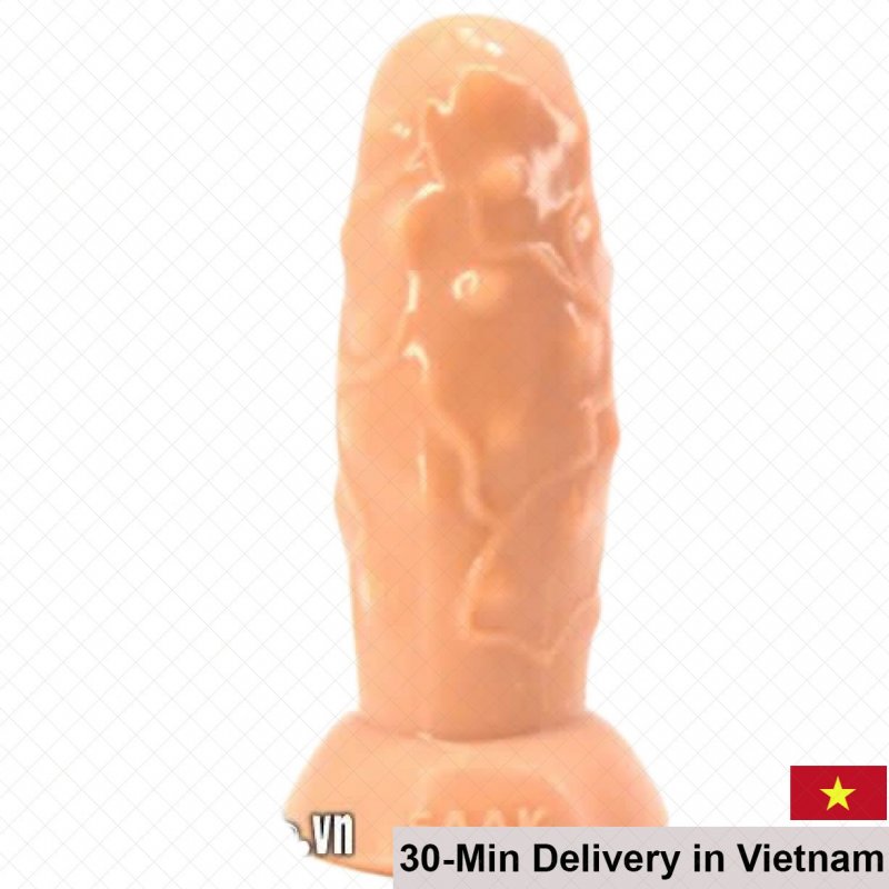 FAAK Large Ribbed Anal Plug Prostate Massager Silicone 