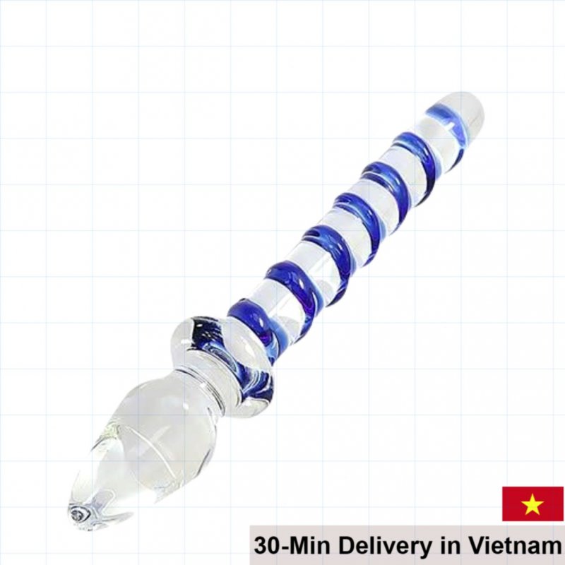 Glass Double-Ended Anal Stimulator Smooth & Durable Pleasure Toy 