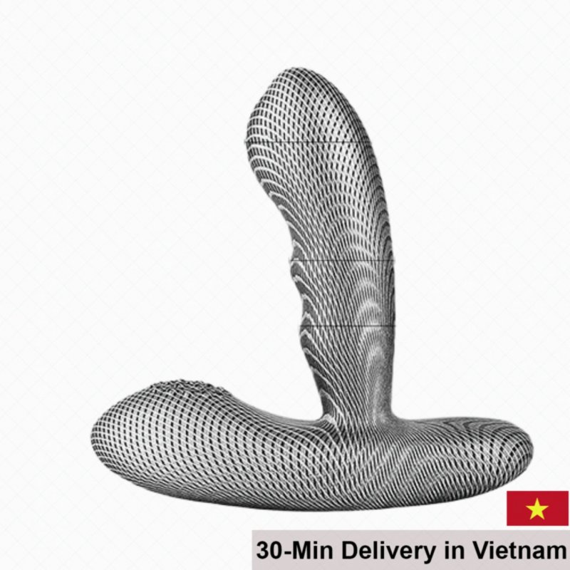 Levett Striped Carbon Fiber Anal Massager for Prostate 