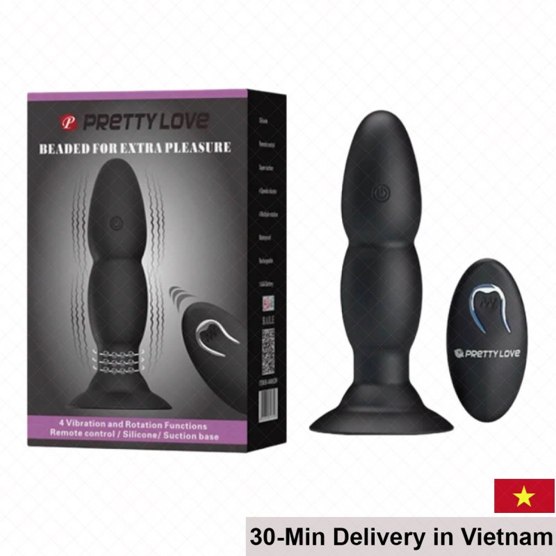 Pretty Love Beaded Anal Vibrator 10 Modes Compact Toy 