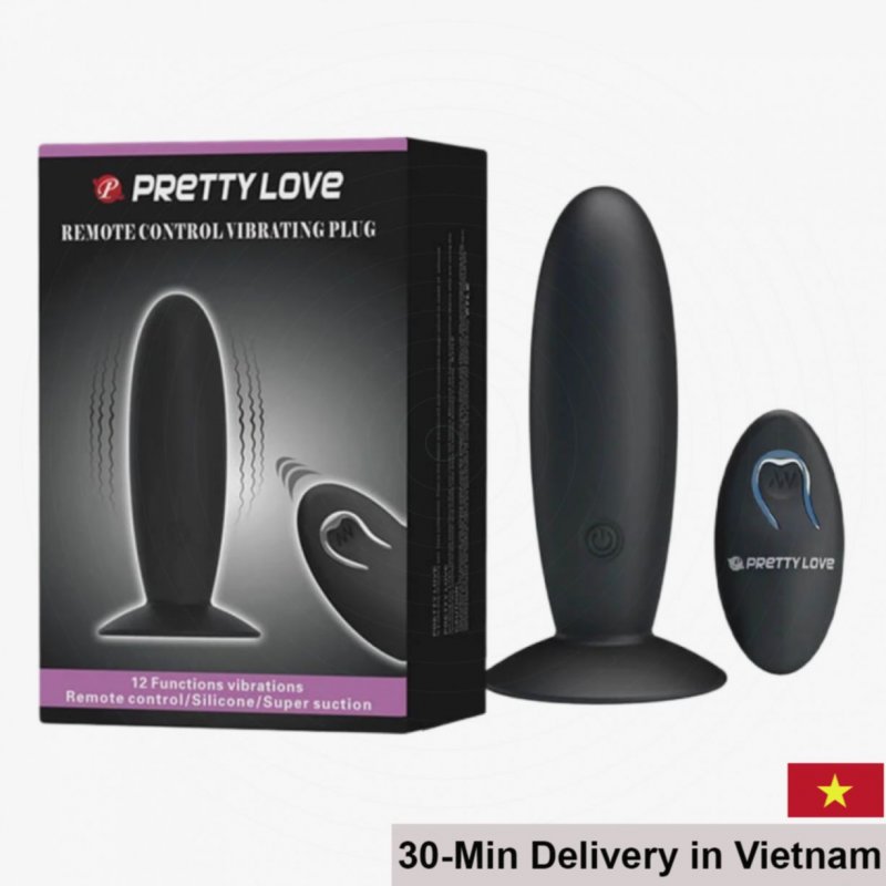 Pretty Love Remote Control Anal Vibrating Plug 12 Modes 