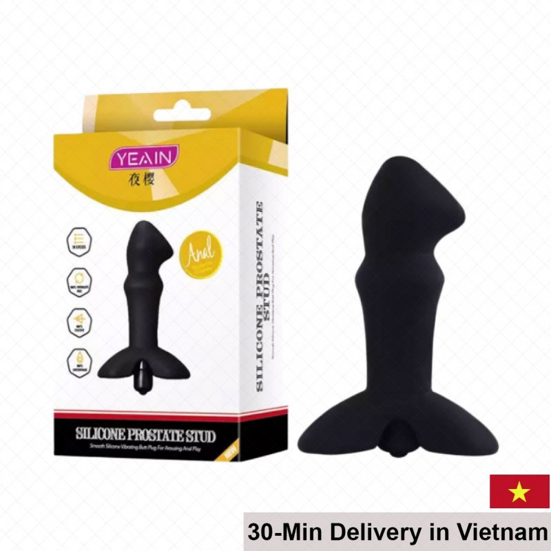 Yeain Prostate Stud Silicone Anal Vibrator Premium Stimulation 