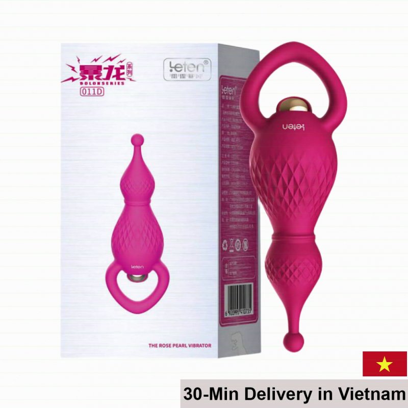 Leten The Rose Pearl Anal Vibrator Textured Stimulation 