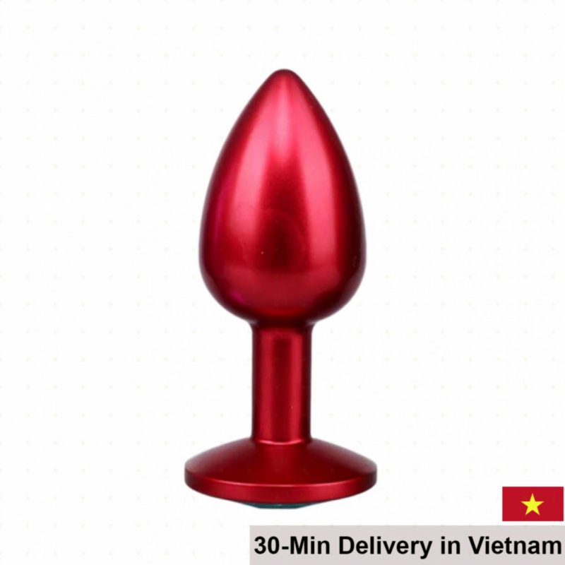 Pink Stainless Steel Anal Plug Smooth Surface Toy 