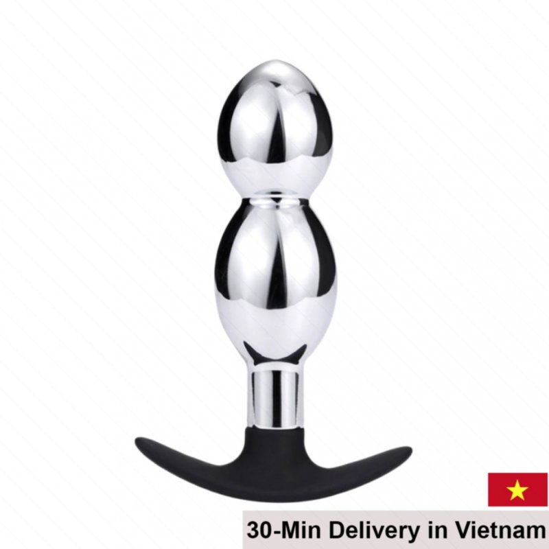 Anal Plug 08 Stainless Steel 2 Step Butt Plug Adult Toy 