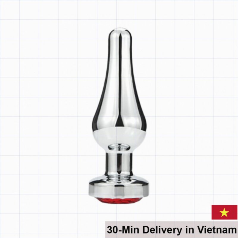 Anal Toy 15 Metal Plug With Crystal Jewelry For Pleasure 