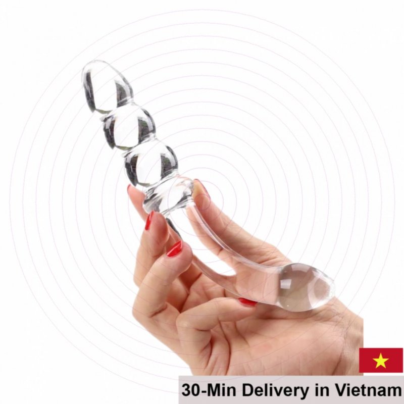 Lovetoy Glass Romance Double-Ended Anal Glass Toy 
