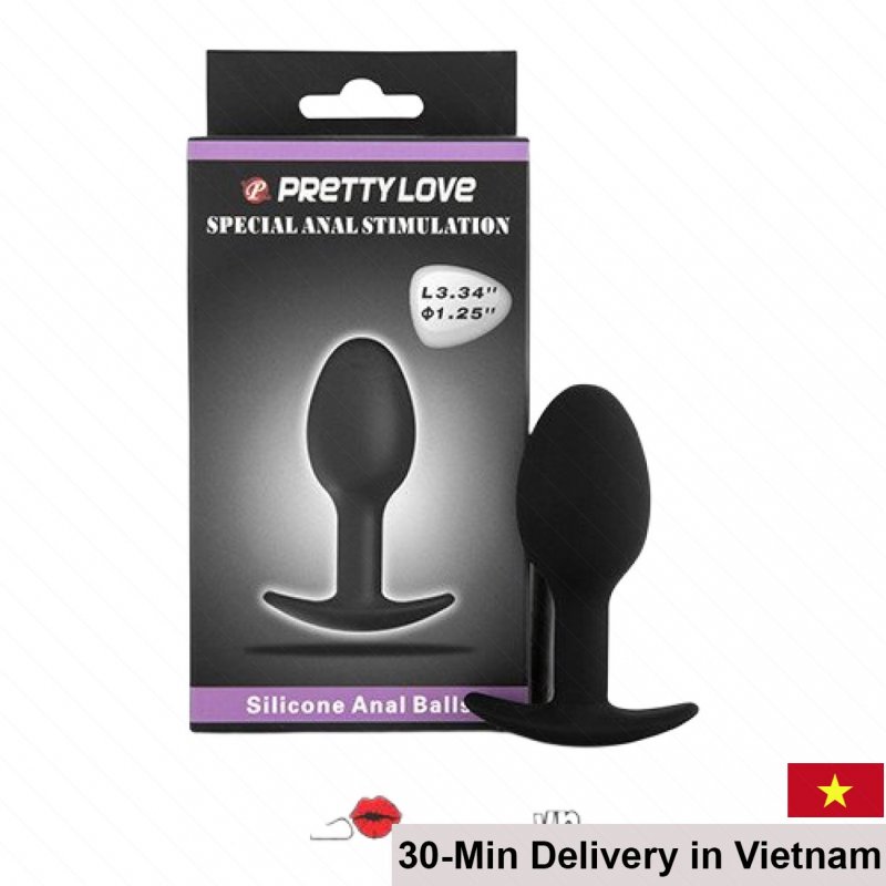 Prettylove Butt Plug Silicone Beaded Anal Sex Toy 