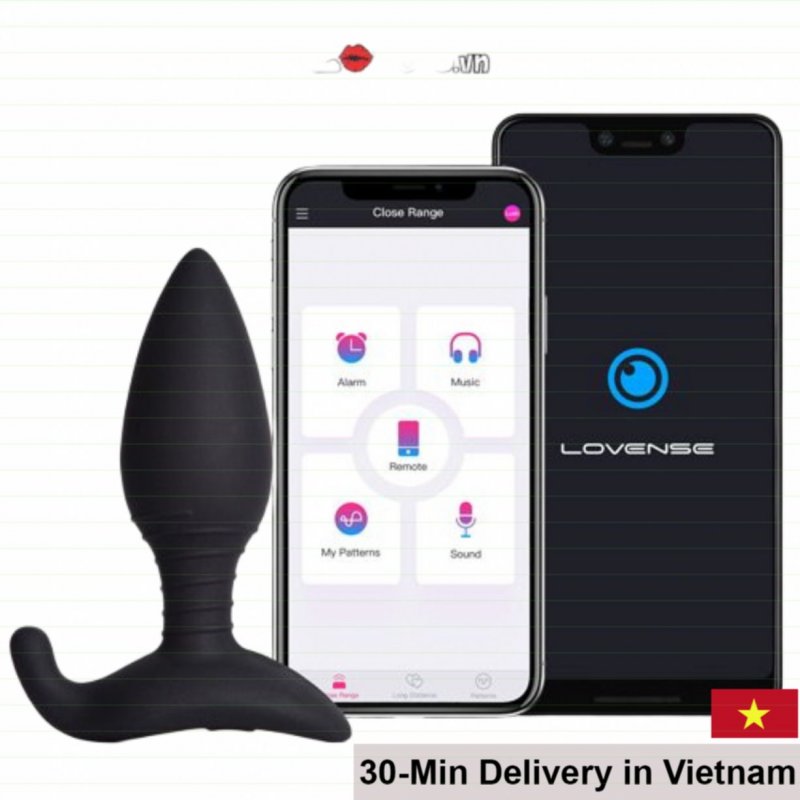 Lovense Hush App-Controlled Remote Vibrating Anal Plug 