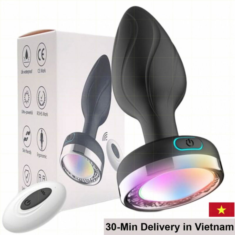 10-Speed Remote Control LED Anal Vibe For Couples Advanced Pleasure 
