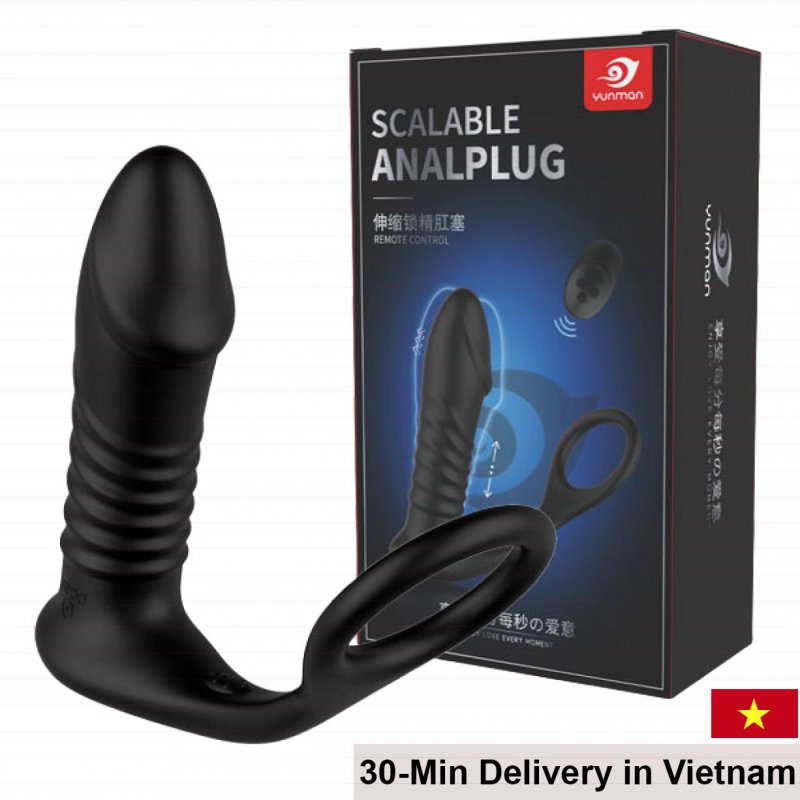 YUNMAN Remote Control Anal Vibrator Thrusting Massage Strong 