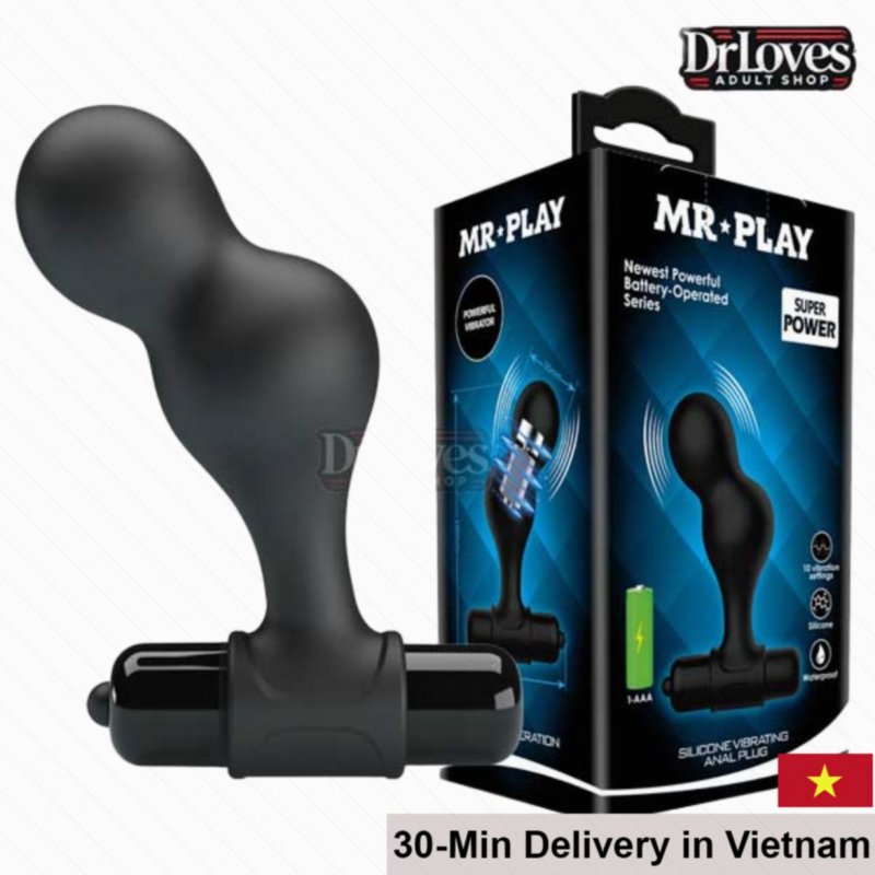 Mr Play Silicon Anal Plug 10 Vibration Modes Powerful Pleasure 