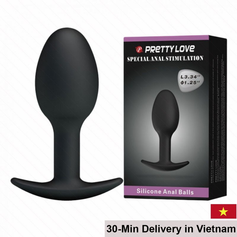 PrettyLove Prostate Silicone Anal Relaxation Plug 