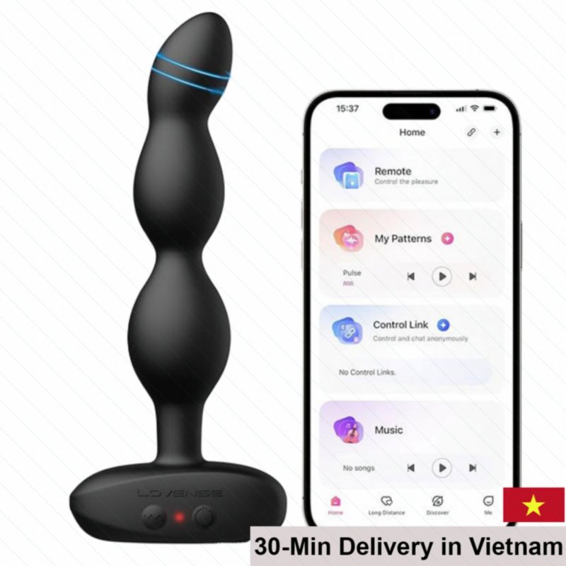 Lovense Ridge Premium App-Controlled Quiet Anal Vibrator 