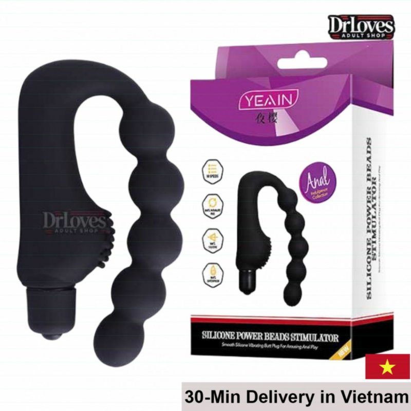 YEAIN Power Beads Stimulator 10 Mode Remote Anal Plug Relax 