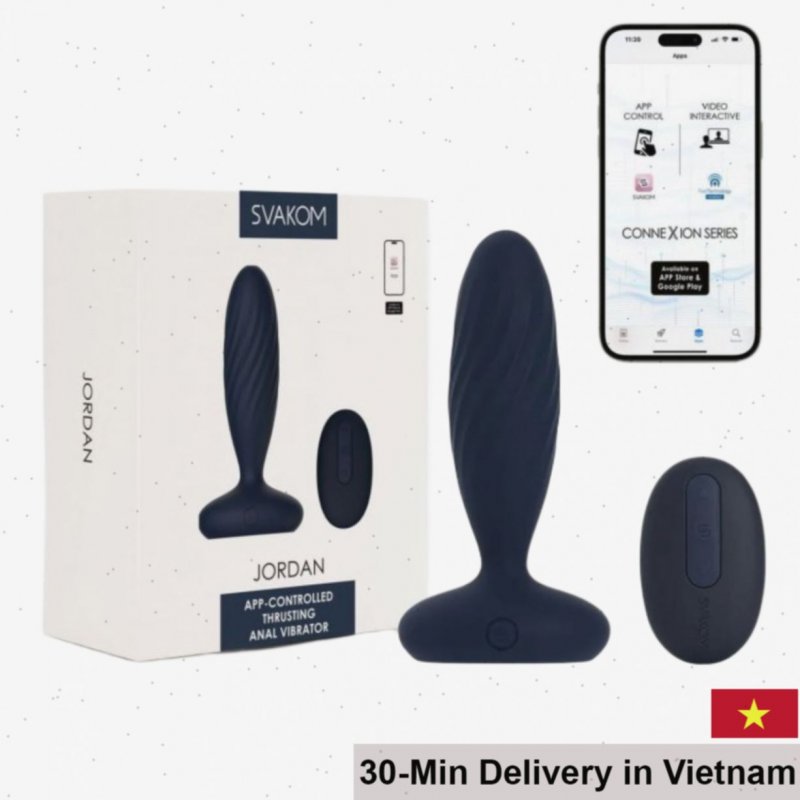 Svakom Jordan App-Controlled Anal Plug Remote Vibrator 