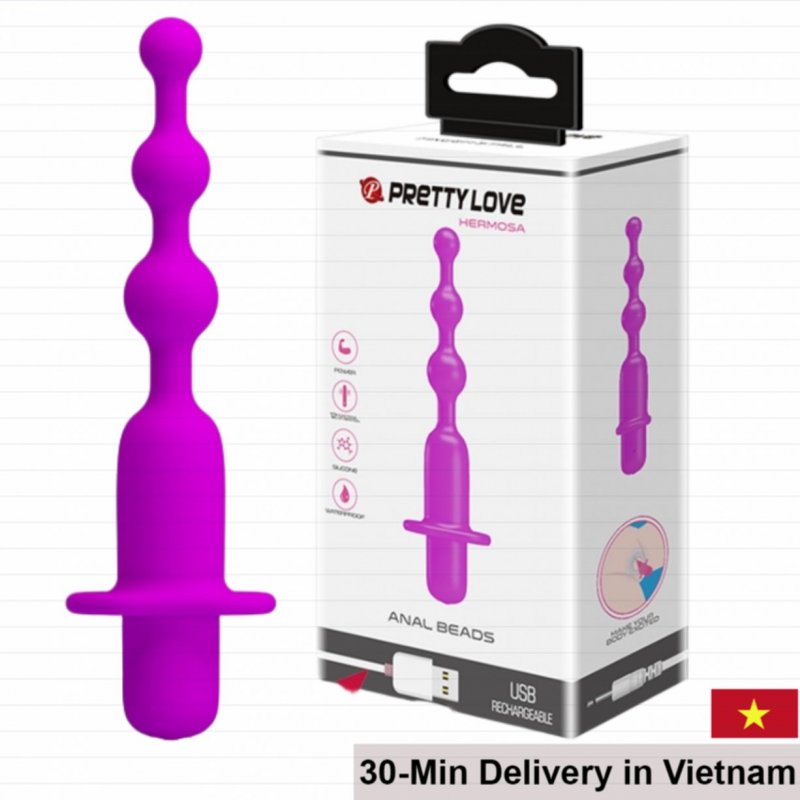 Prettylove Hermosa 12-Speed USB Rechargeable Anal Vibrating Plug 