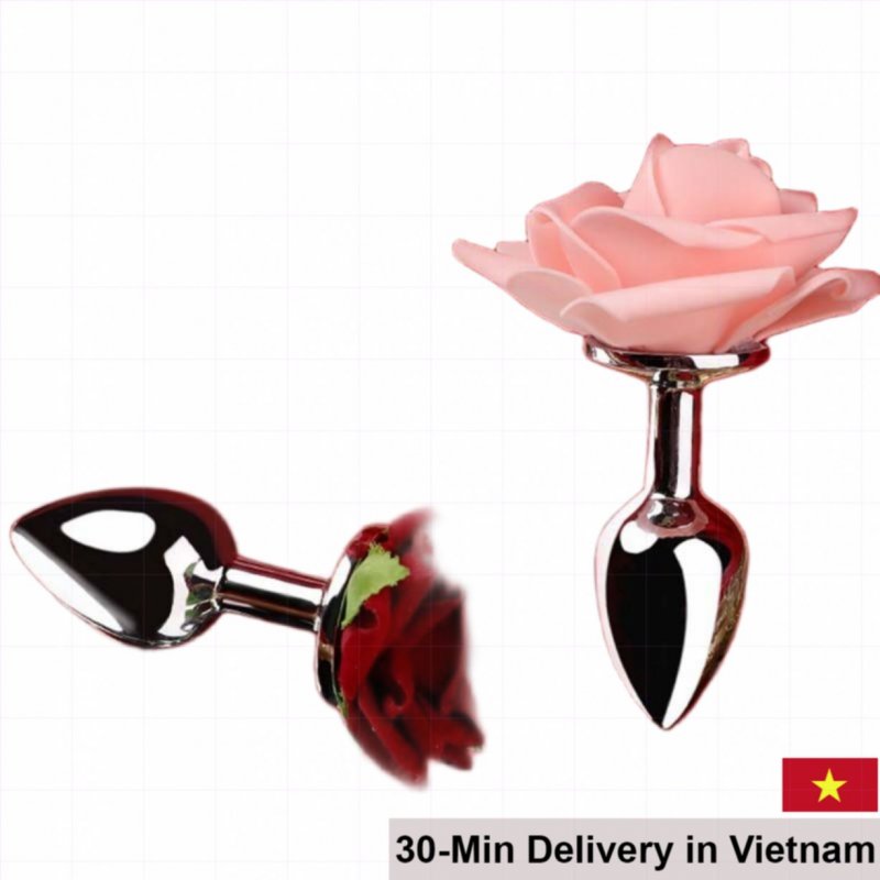 Mizzzee ROSE 3D Stainless Steel Anal Plug Durable & Stylish 
