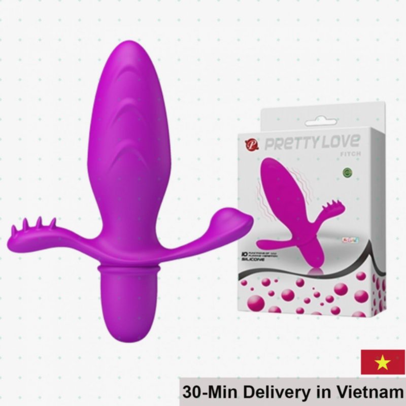 Prettylove Fitch 10 Mode Silicone Anal Plug Vibrator 
