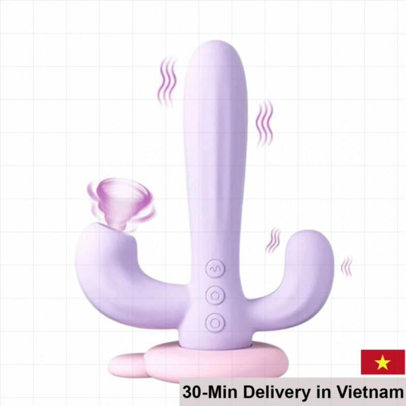 SVAKOM Bernice 3-Prong Cactus Vibrating Suction Toy 