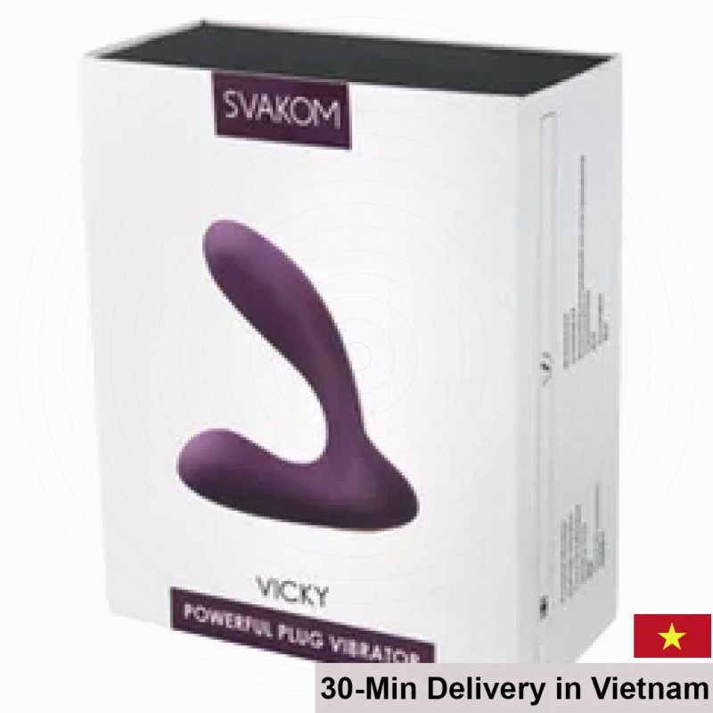 Svakom Vicky Silicone Anal Massager - 7 Powerful Vibrations, Remote 